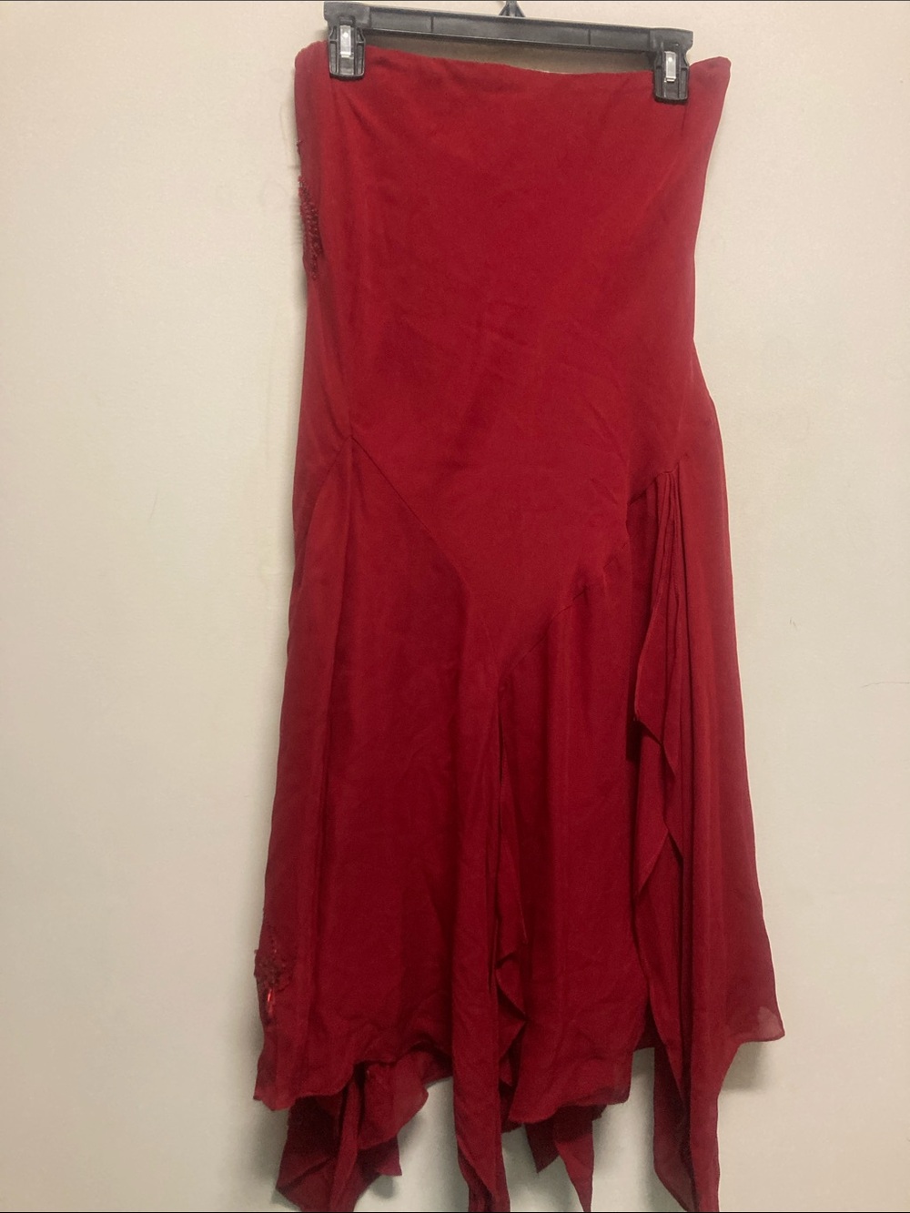 ICE/Wine Asymmetrical Hand-Embellished Skirt - Picture 2 of 2